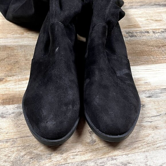 Unisa Maury Women's Over The Knee Boots Black Faux Suede size 8.5W - Picture 8 of 10